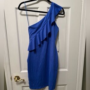 Susana Monaco Marlyn One Shoulder Ruffle Dress‎